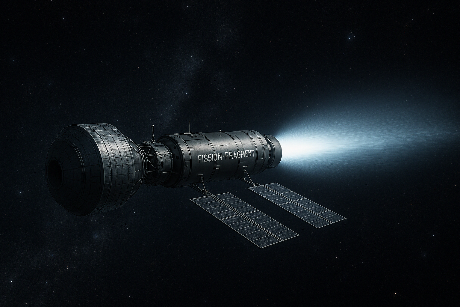 A Fission-Fragment Rocket in Space